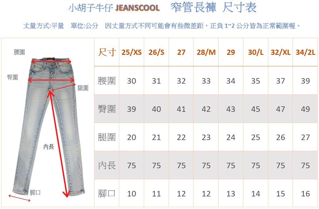 小胡子牛仔【2629】窄管長褲，特殊色系神洗白，棉質彈力，包臀版，3D瘦腿剪裁，工藝瘦腿，提臀翹臀設計，會瘦的淺色。