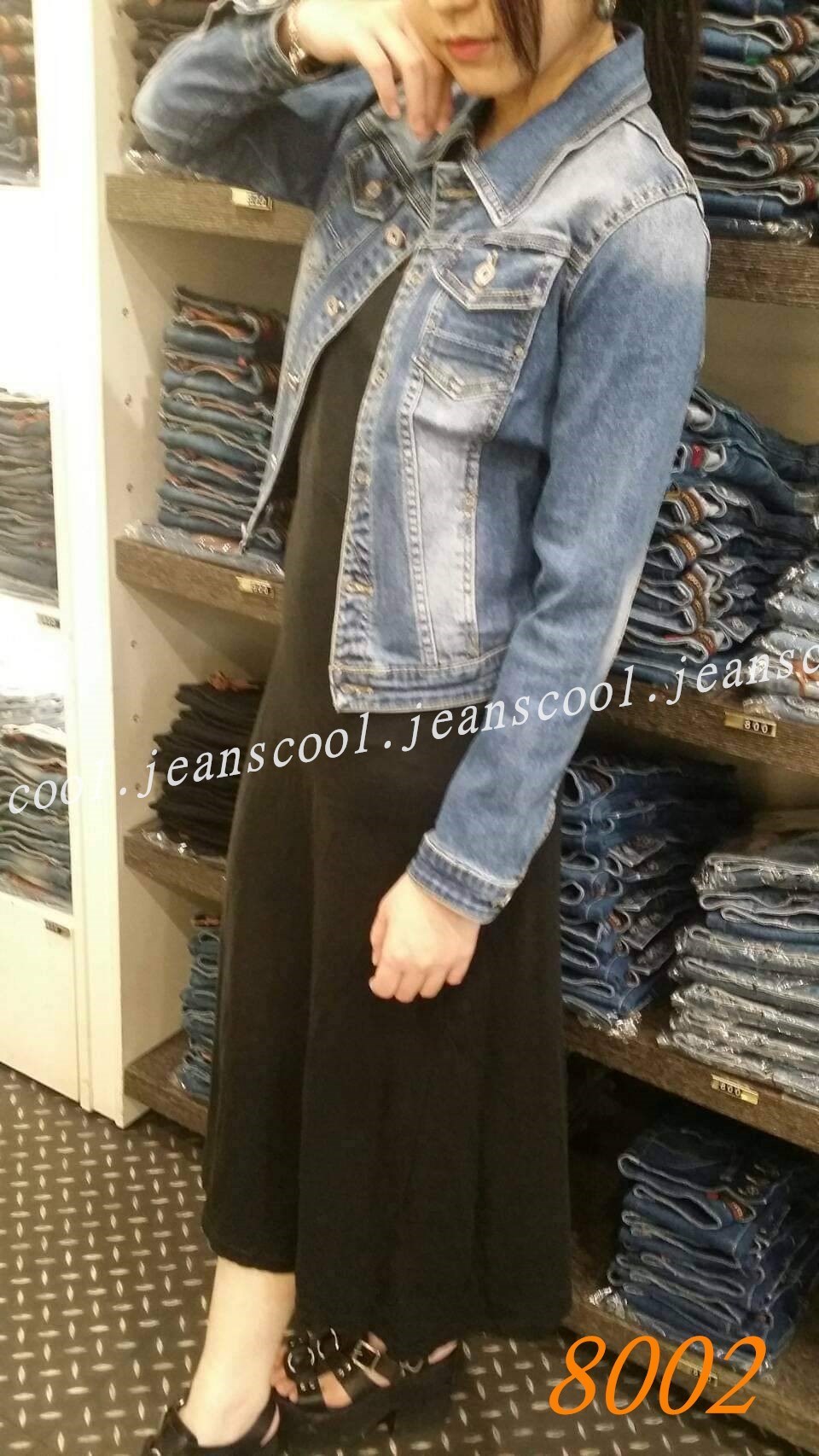 小胡子牛仔【8002】牛仔外套，懷舊色系，合身有彈性，搭配長洋裝超美，韓版流行必備款。