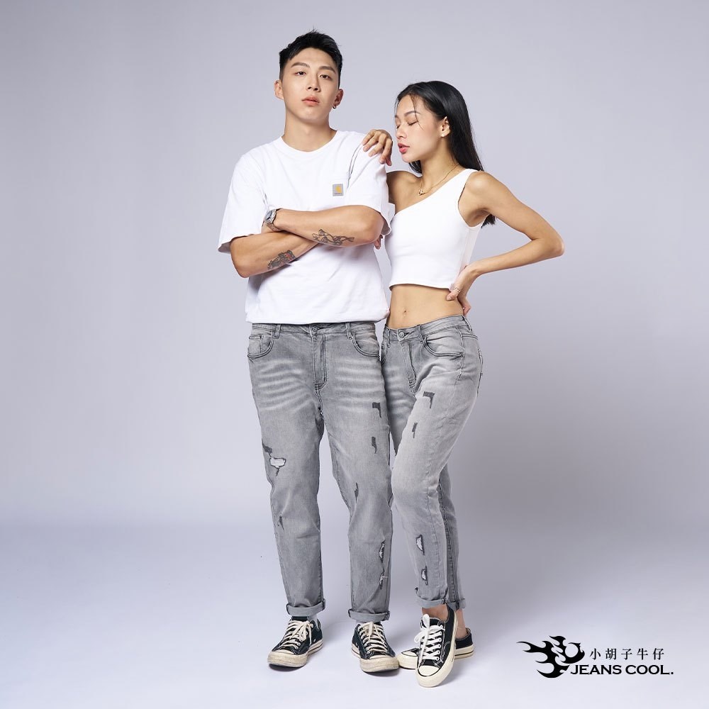 涼夏寬版率性鬆緊牛仔褲 男友褲 懷舊刷色【2788 2789】