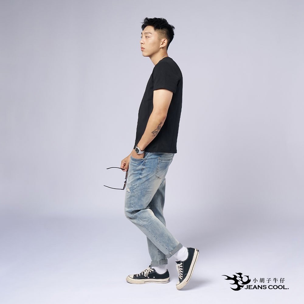 涼夏寬版率性鬆緊牛仔褲 男友褲 懷舊刷色【2788 2789】