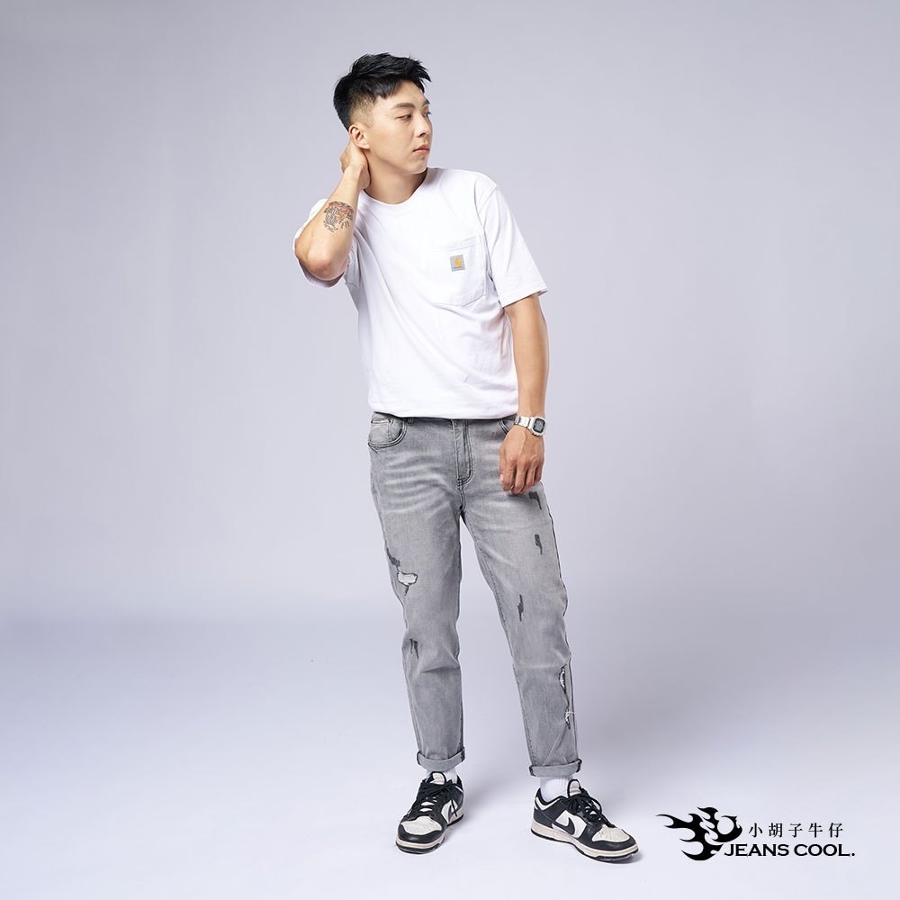 涼夏寬版率性鬆緊牛仔褲 男友褲 懷舊刷色【2788 2789】