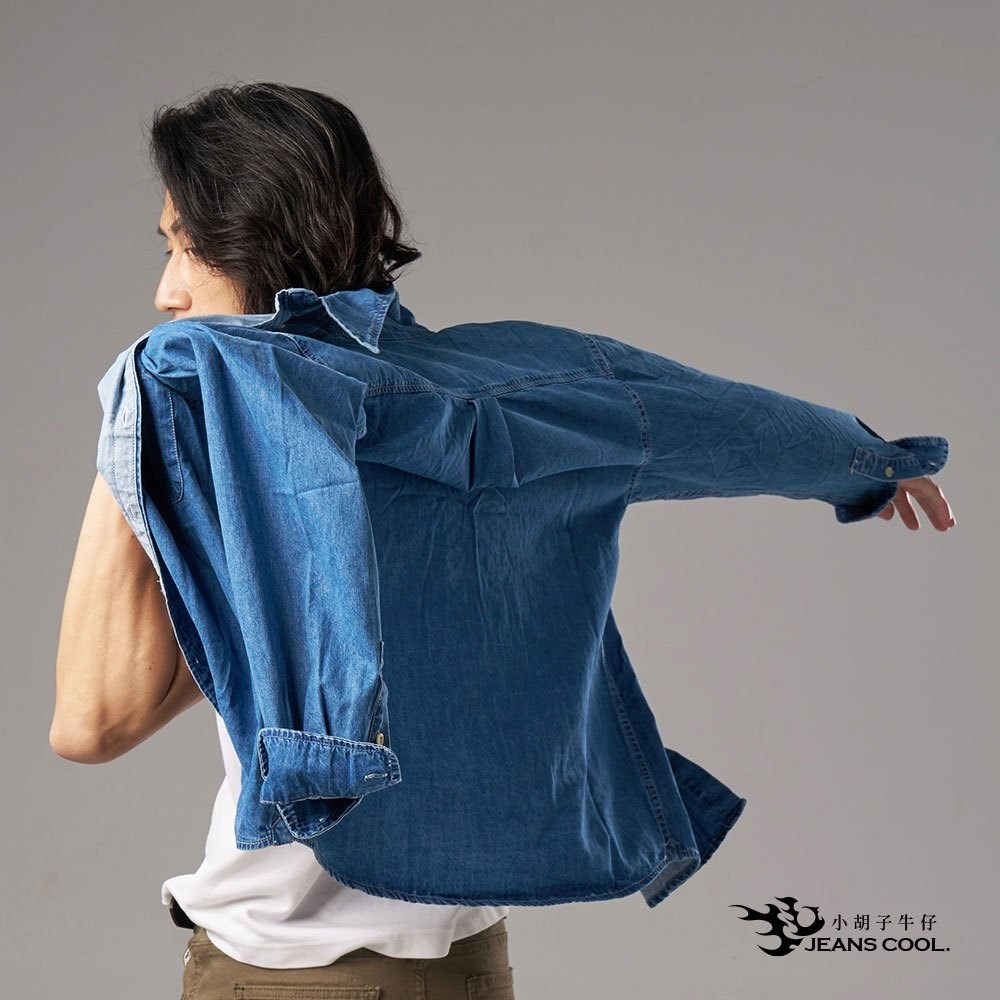牛仔襯衫 日系薄料牛仔襯衫 透氣不悶熱 輕鬆休閒【601/602】