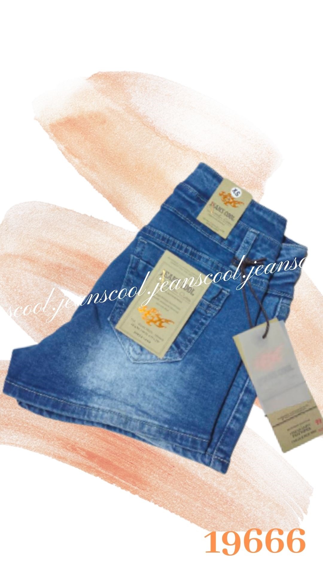 小胡子牛仔【19666】小蠻腰-高腰短褲，彩藍色系，氣質百褡，包覆小腹瘦腰，空間瘦腿激瘦翹臀，經典推薦款。