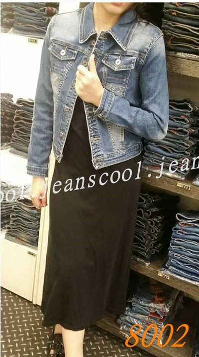 小胡子牛仔【8002】牛仔外套，懷舊色系，合身有彈性，搭配長洋裝超美，韓版流行必備款。